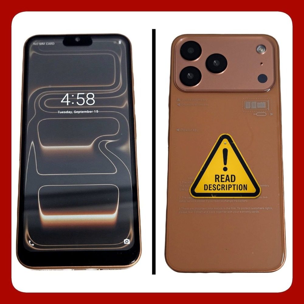 i17 Pro Max Smartphone Rose Gold READ WIFI ONLY NO CELLULAR Media Player